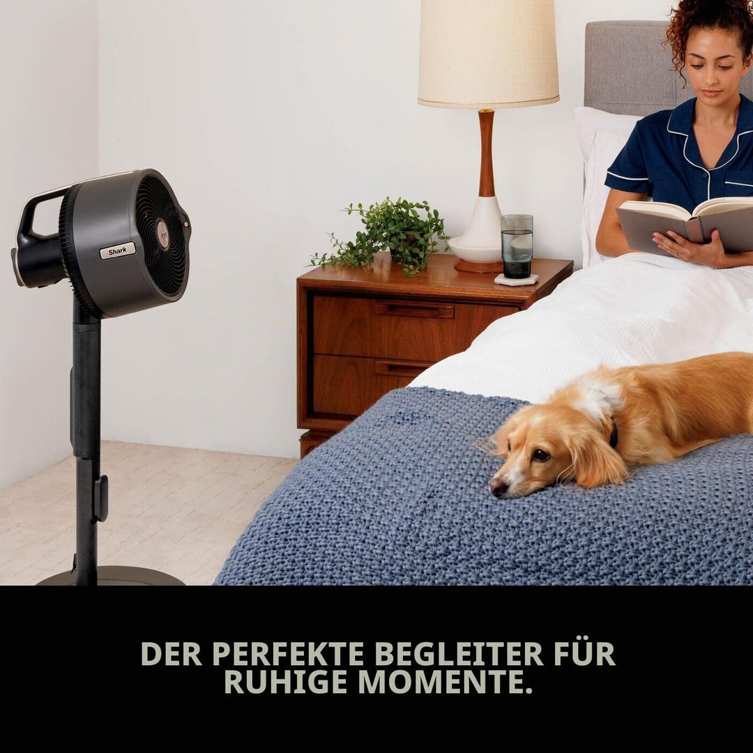 Shark FlexBreeze Pro Mist kabelloser Innen- & Aussenventilator mit Aussennebelsystem, 20 m Kühlreich