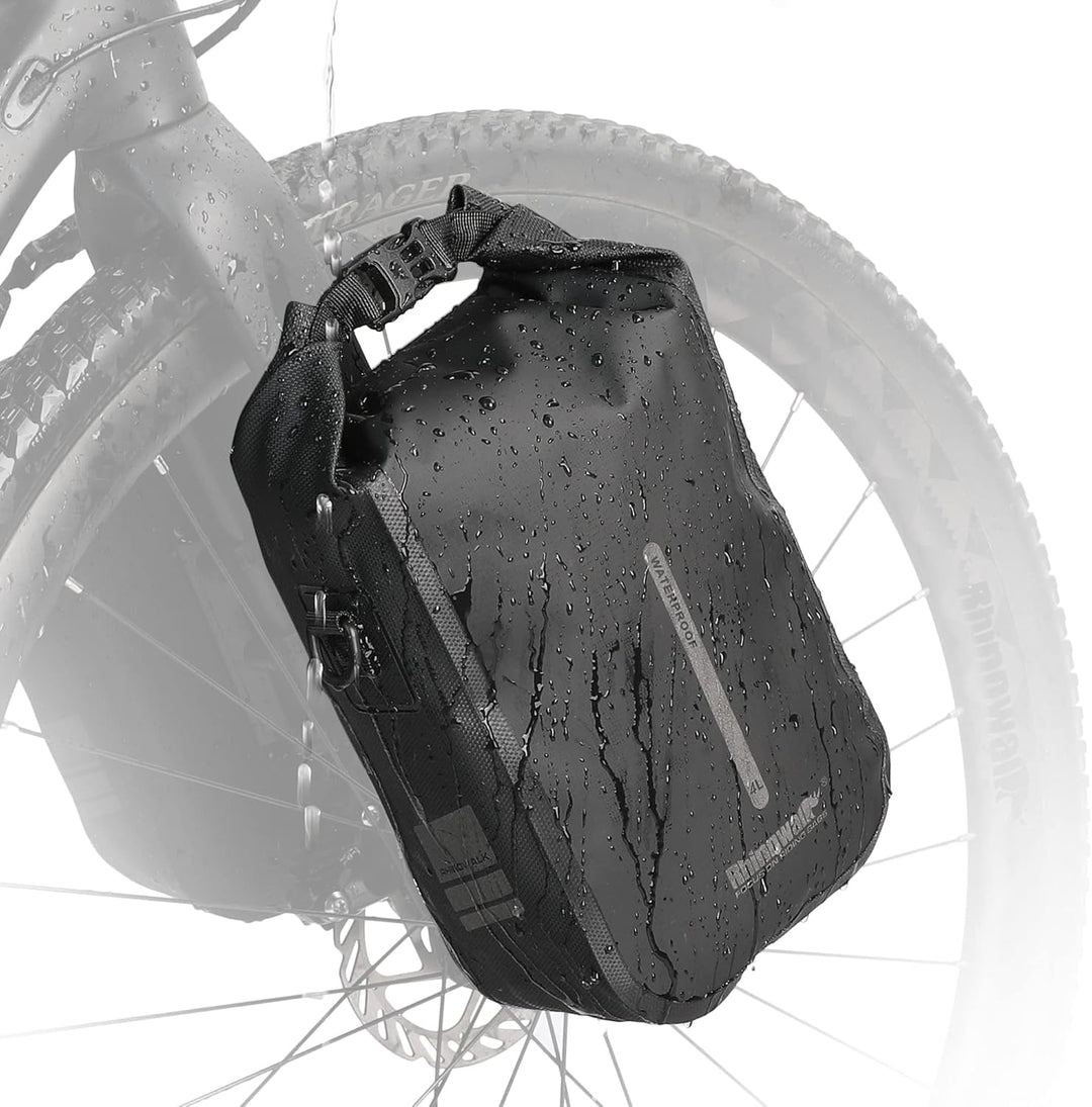 Rhinowalk Fahrrad Gepäckträgertasche Wasserdicht 4/6L Vorne Fahrradtasche für Gepäckträger mit Schul