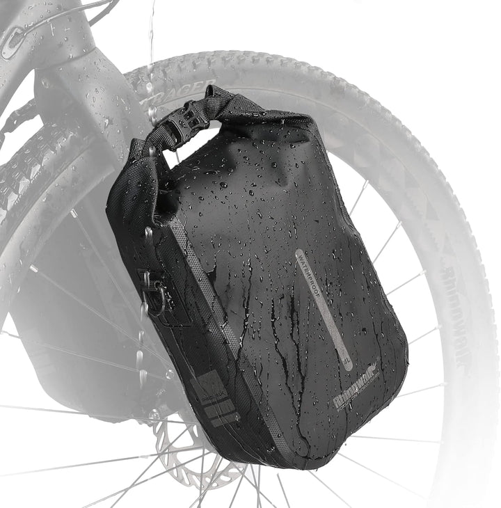 Rhinowalk Fahrrad Gepäckträgertasche Wasserdicht 4/6L Vorne Fahrradtasche für Gepäckträger mit Schul