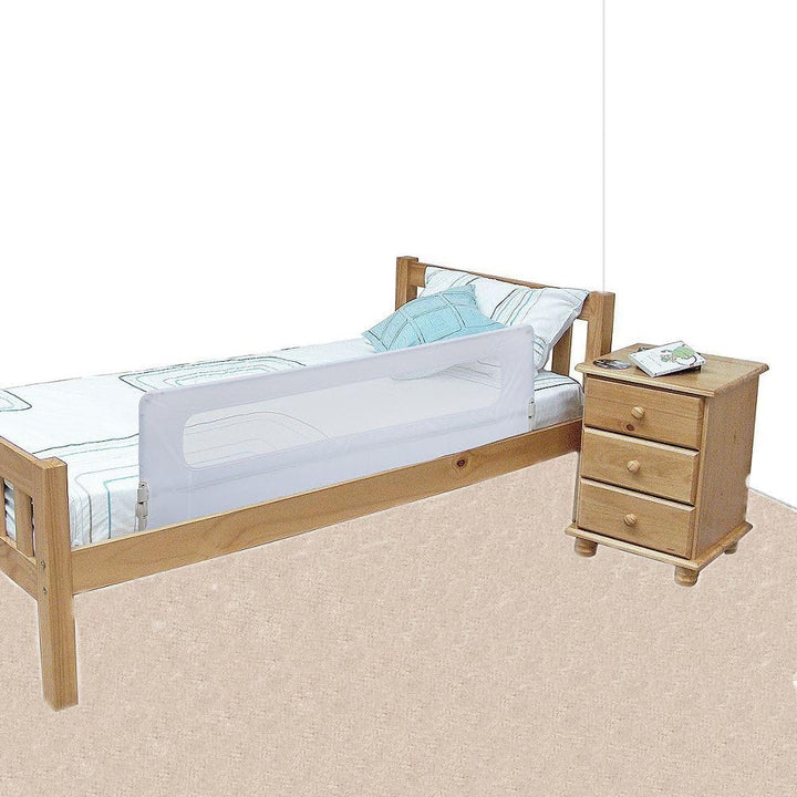 Safetots Extra Breites Bettgitter Weiss, 140cm breit x 50cm hoch, Bettschutzgitter für Kleinkinder z