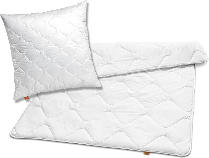 sleepling 192808 Bettwaren Set | Kopfkissen 80 x 80 cm + Winter Bettdecke 155 x 220 cm | warme Winte