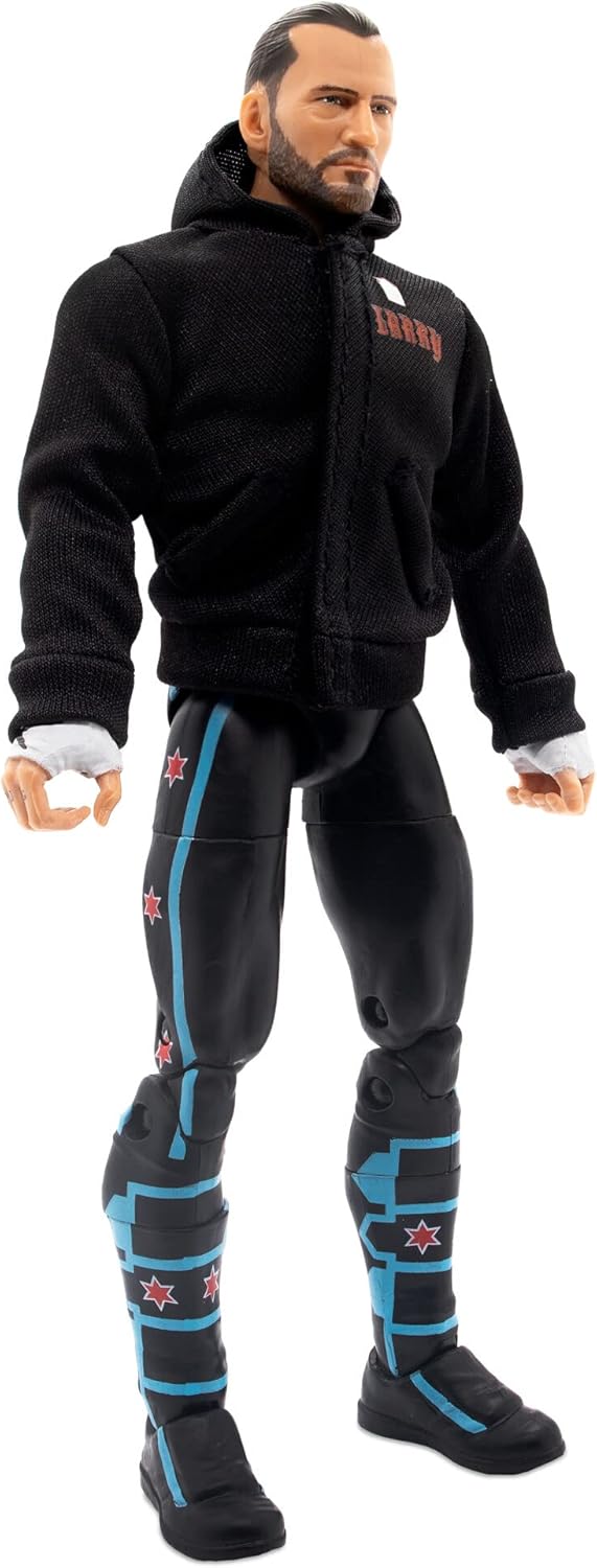 AEW All Elite Wrestling Unmatched Series 4 cm Punk - 6-Inch cm Punk Figure with Accessories Modern,