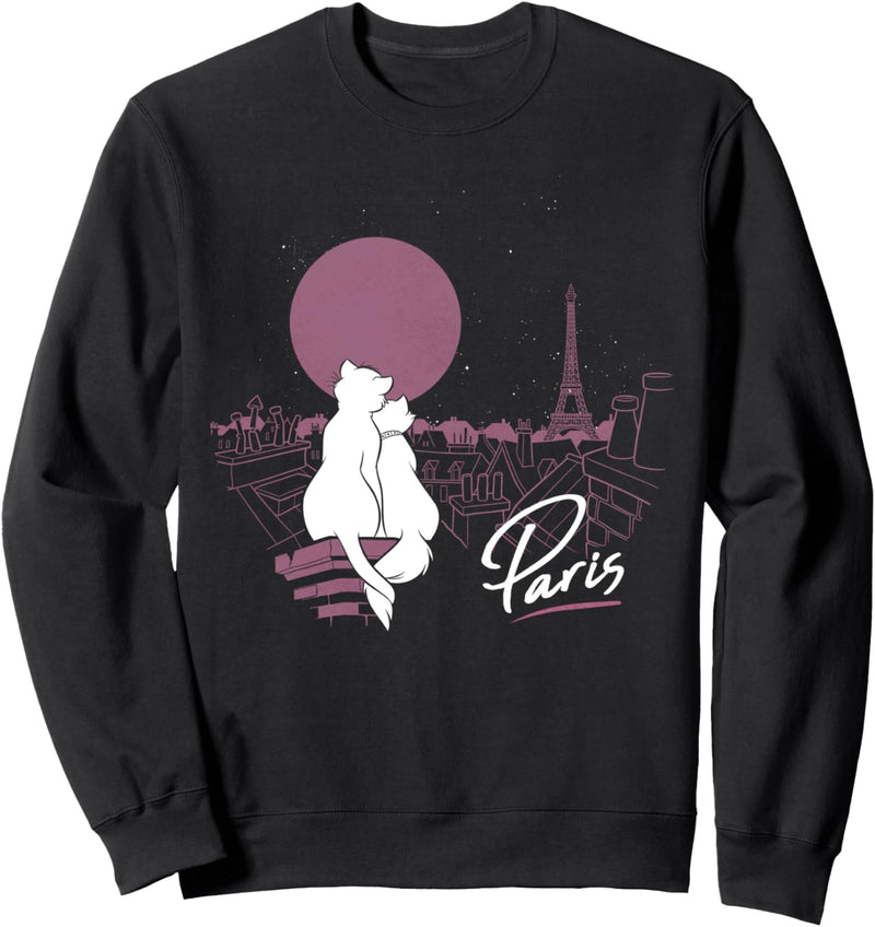 Disney The Aristocats Duchess And Thomas Paris By Moonlight Sweatshirt