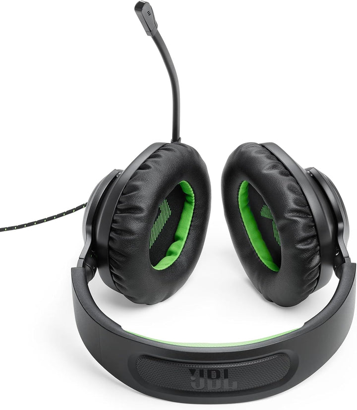 JBL Quantum 100X Over-Ear-Gaming-Headset – Wired 3,5 mm Klinke – Mit abnehmbarem Boom-Mikrofon – Kom