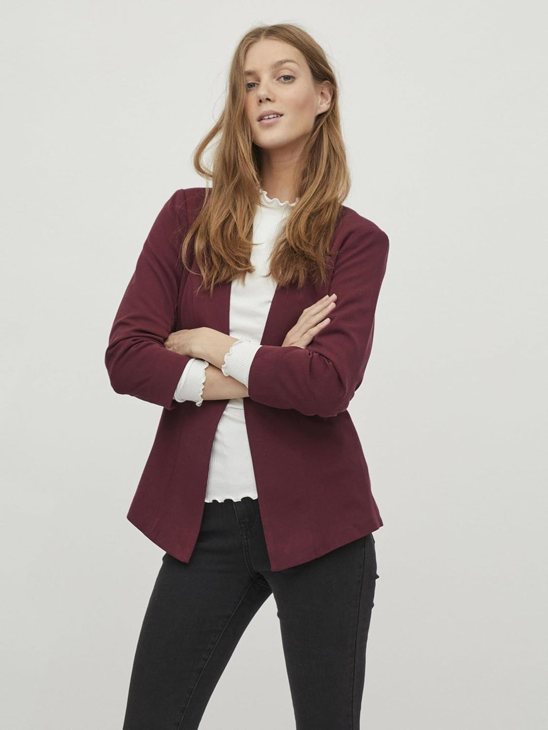 Vila Damen Blazer XL Winetasting, XL Winetasting