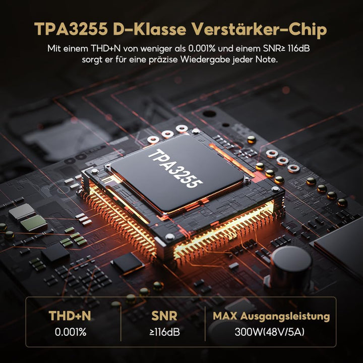 AIYIMA A70 Mono Leistungsverstärker mit PFFB TPA3255 Mini Class D Verstärker mit Subwoofer HiFi Heim