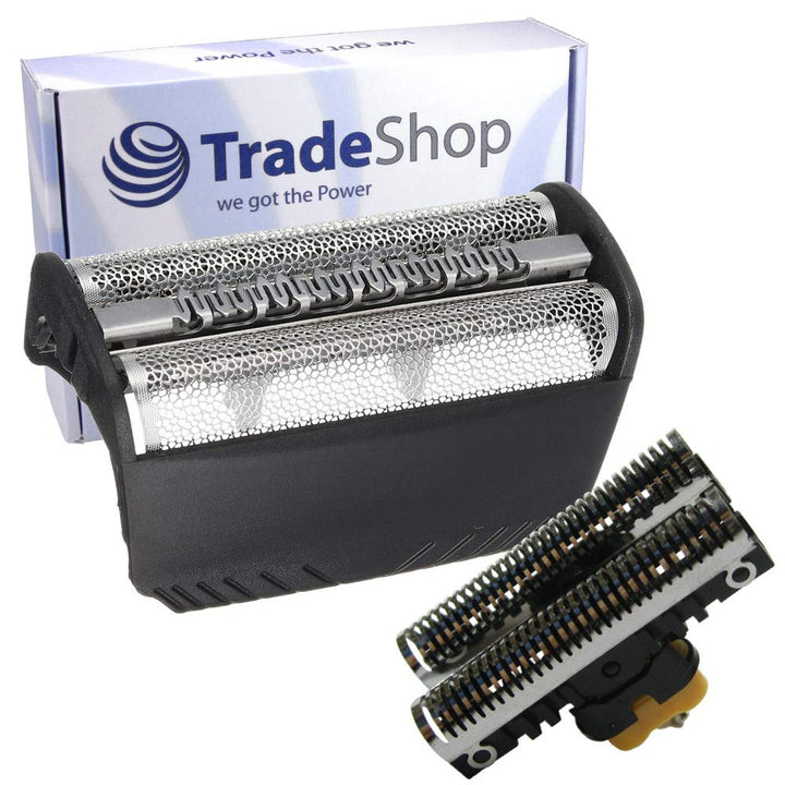 Hochwertiges Kombipack Scherfolie Klingenblock Messer Rasierklinge kompatibel mit Braun Serie 3 FIX4
