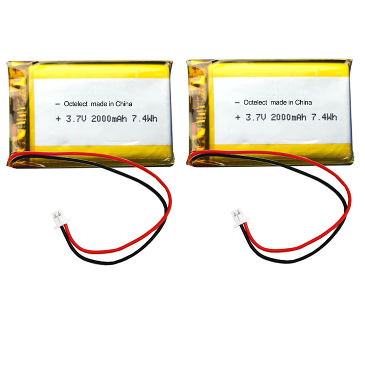 [2 STÜCK] Octelect 3.7v 2000mAh Li-Ionen-Ersatzakku für PS4-Controller Playstation 4 DualShock CUH-Z