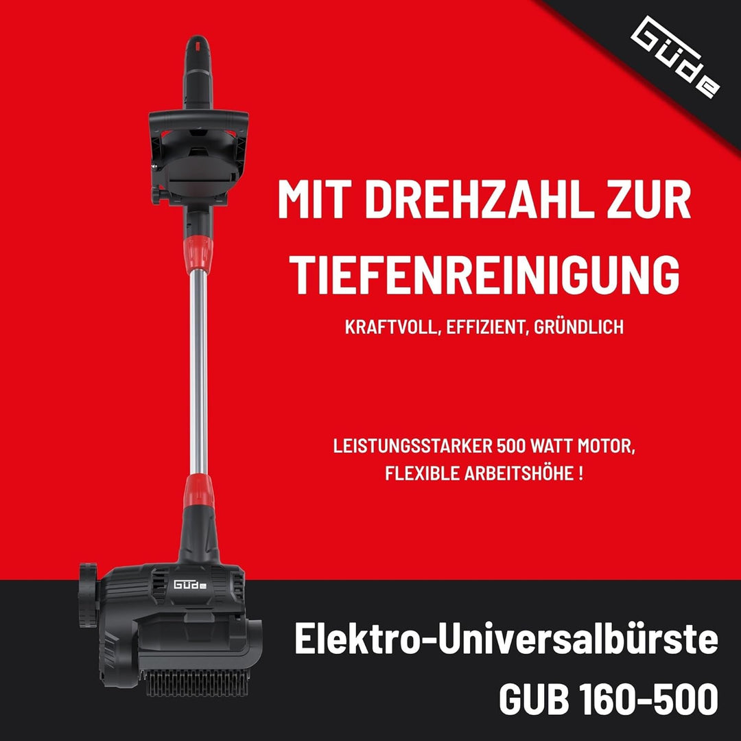 Güde GUB 160-500 Elektro-Universalbürste – 230 Volt, 500 Watt, 600 bis 1200 Umdrehungen pro Minute,