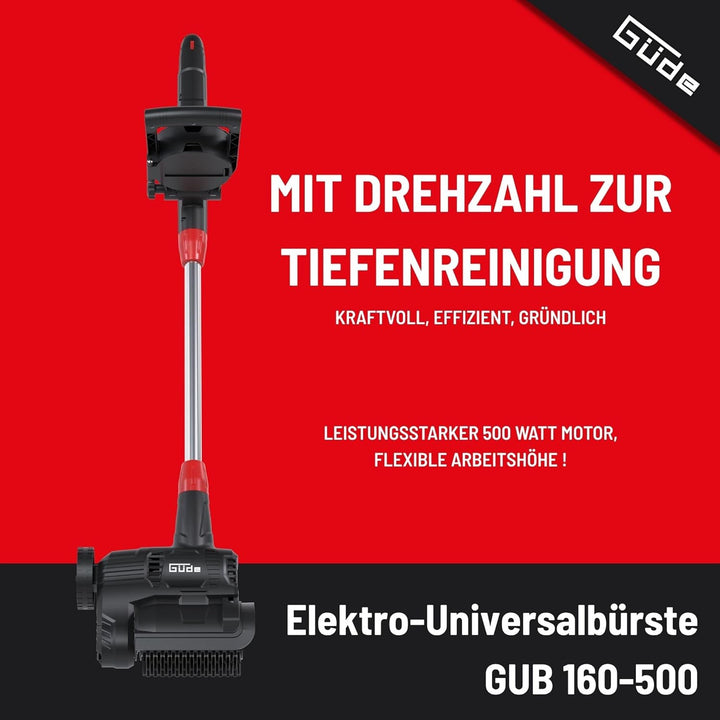 Güde GUB 160-500 Elektro-Universalbürste – 230 Volt, 500 Watt, 600 bis 1200 Umdrehungen pro Minute,