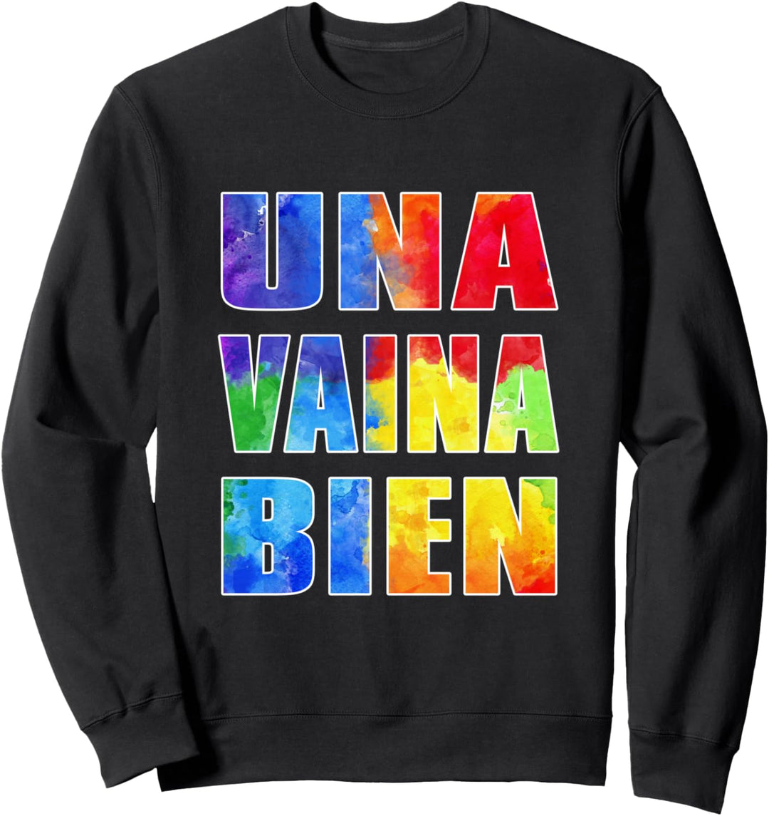 Una Vaina Bien Dominican Republic Slang Platano Power Gift Sweatshirt