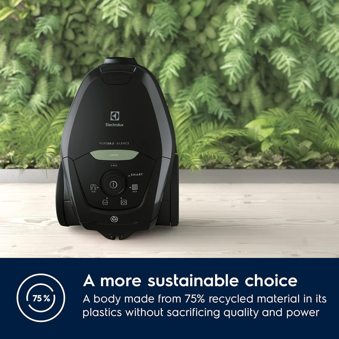 Electrolux PD82-GREEN Staubsauger mit Beutel, Leistung max. 600W, AeroPro Saugsystem, 2 Bürsten, 3in