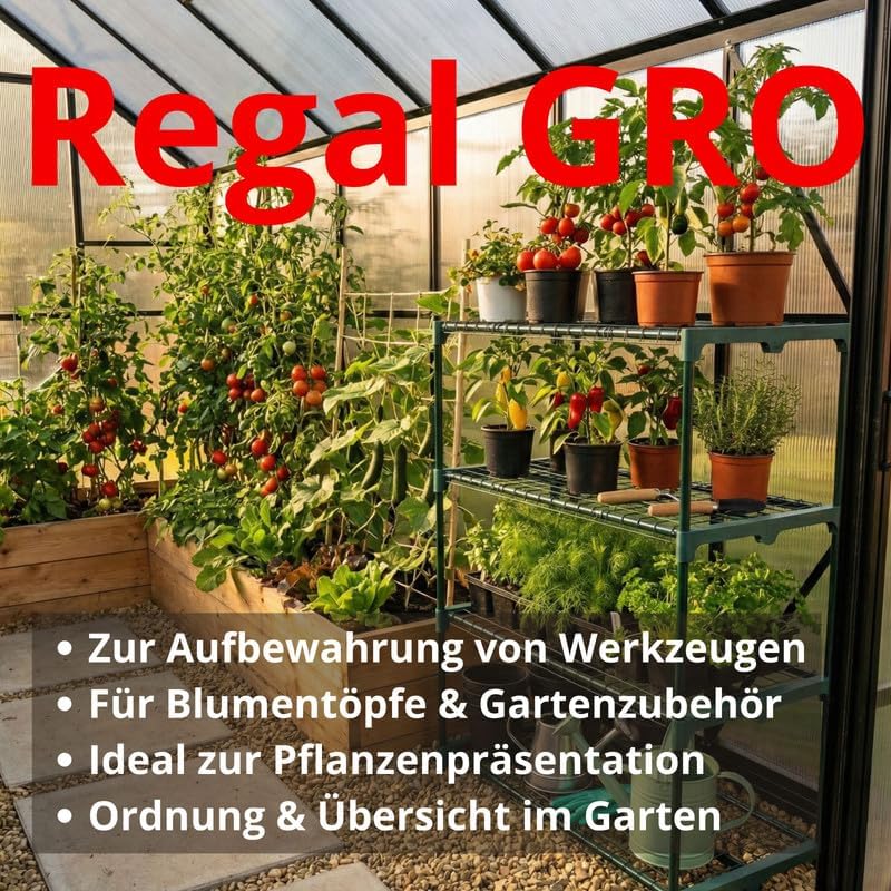 Pflanzenregal - Gartenregal 69x49x130 2er Set Pflanzenständer - Blumenständer Metall - Leiterregal -