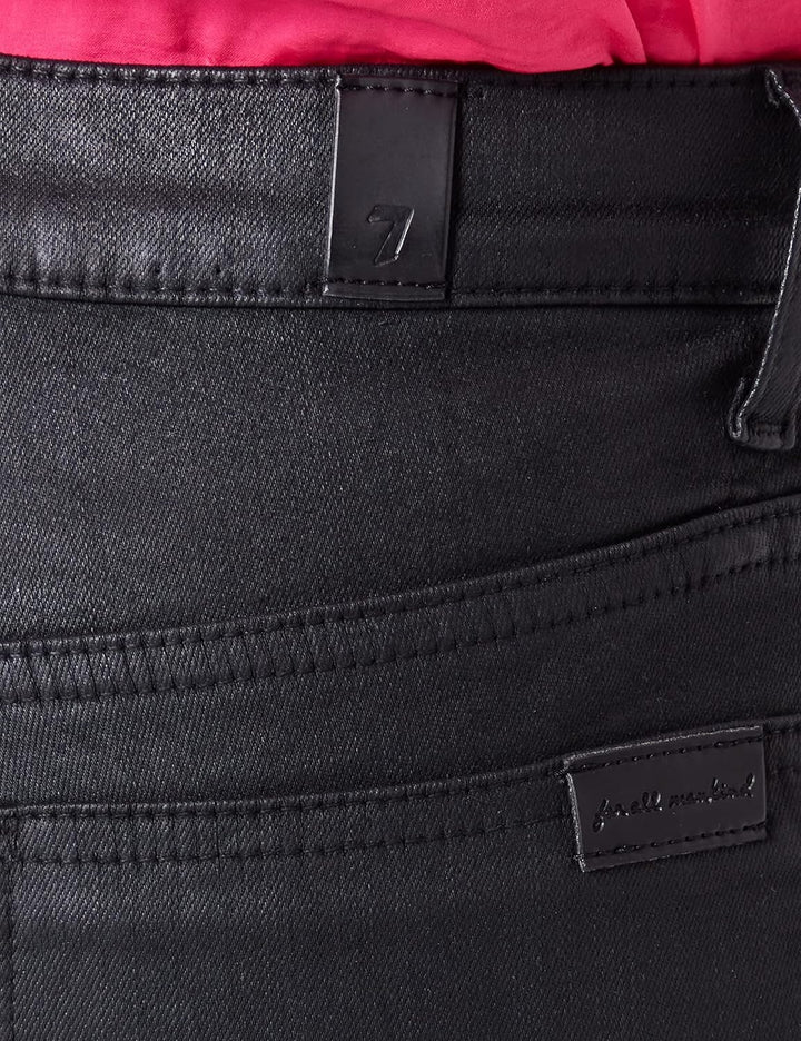 7 For All Mankind Damen Hw Skinny Coated Slim Illusion Pants 23W / 23L Schwarz, 23W / 23L Schwarz