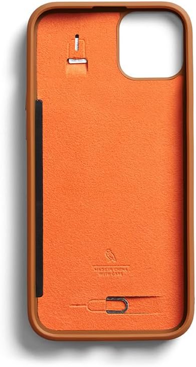 Bellroy Phone Case – 3 Card für iPhone 15 Plus (Leder-iPhone-Hülle, Handy-Geldbörse) - Terracotta, T