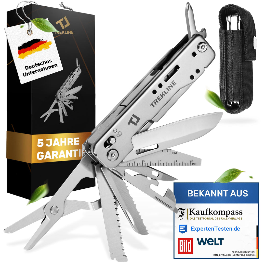 Premium Multitool Werkzeug [rostfreier Edelstahl] Survival Multifunktionsmesser perfektes Camping Zu