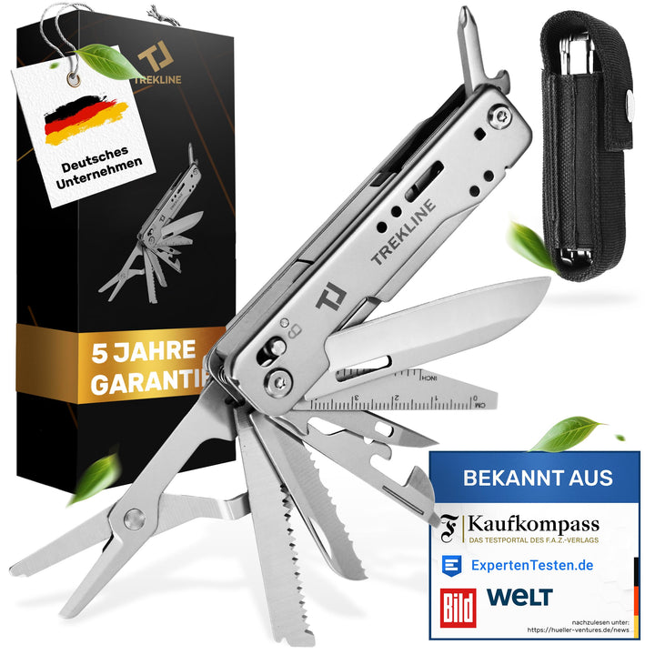 Premium Multitool Werkzeug [rostfreier Edelstahl] Survival Multifunktionsmesser perfektes Camping Zu