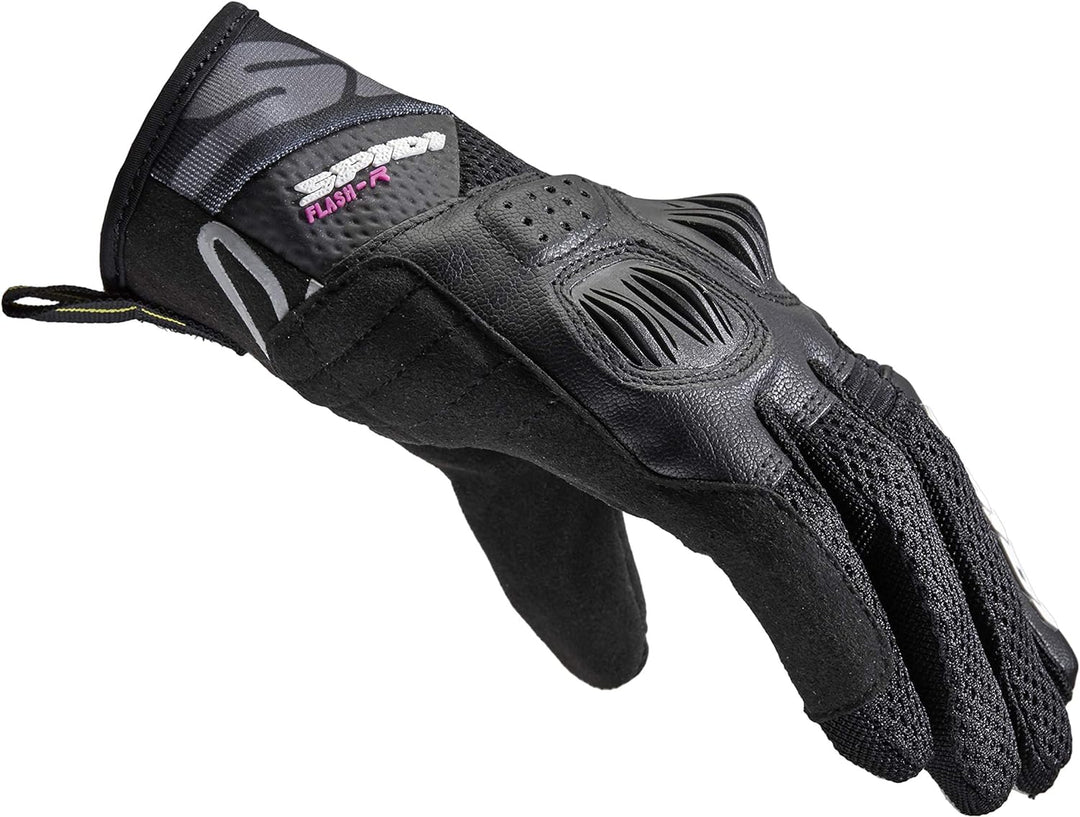 SPIDI, Flash-R Evo Lady, Guanti Moto per Donna, Protettivi e Resistenti, Guanti Moto Estivi Impermea