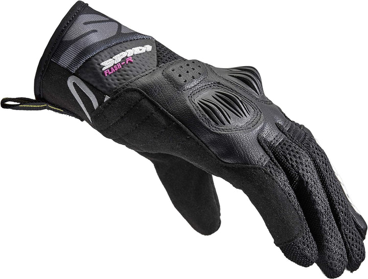 SPIDI, Flash-R Evo Lady, Guanti Moto per Donna, Protettivi e Resistenti, Guanti Moto Estivi Impermea
