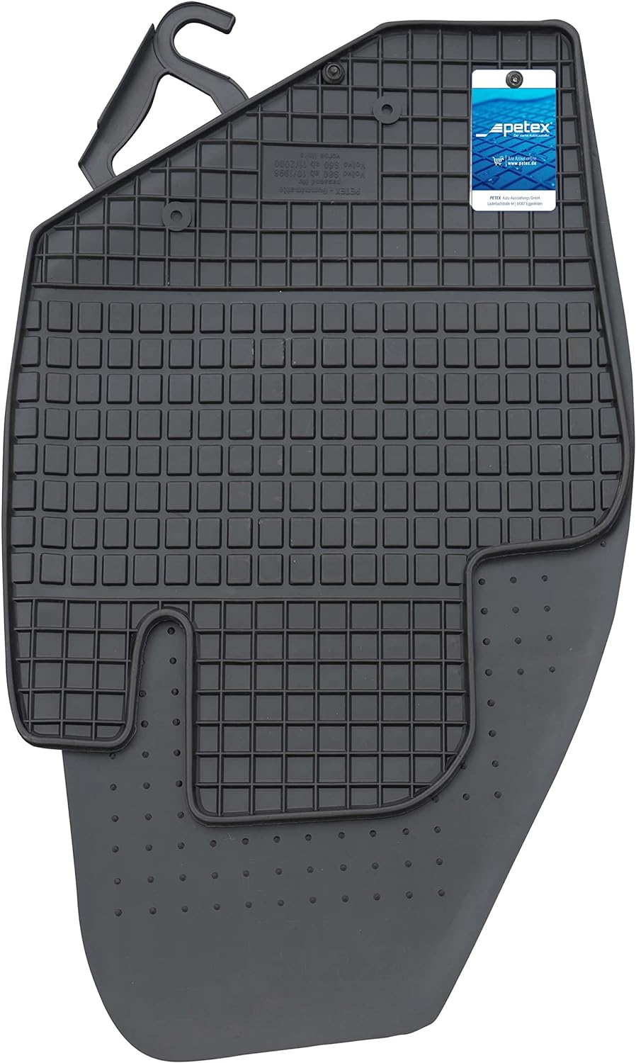 PETEX Gummimatten passend für S80 / S60 / V70 ab 02/2000-09/2007 Fussmatten schwarz 4-teilig