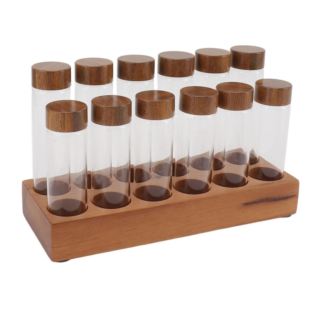 Kaffeebohnen-Aufbewahrungsröhrchen Einzeldosis, 6PCS oder 12PCS Kaffeebohnenkeller, Dosierglasfläsch
