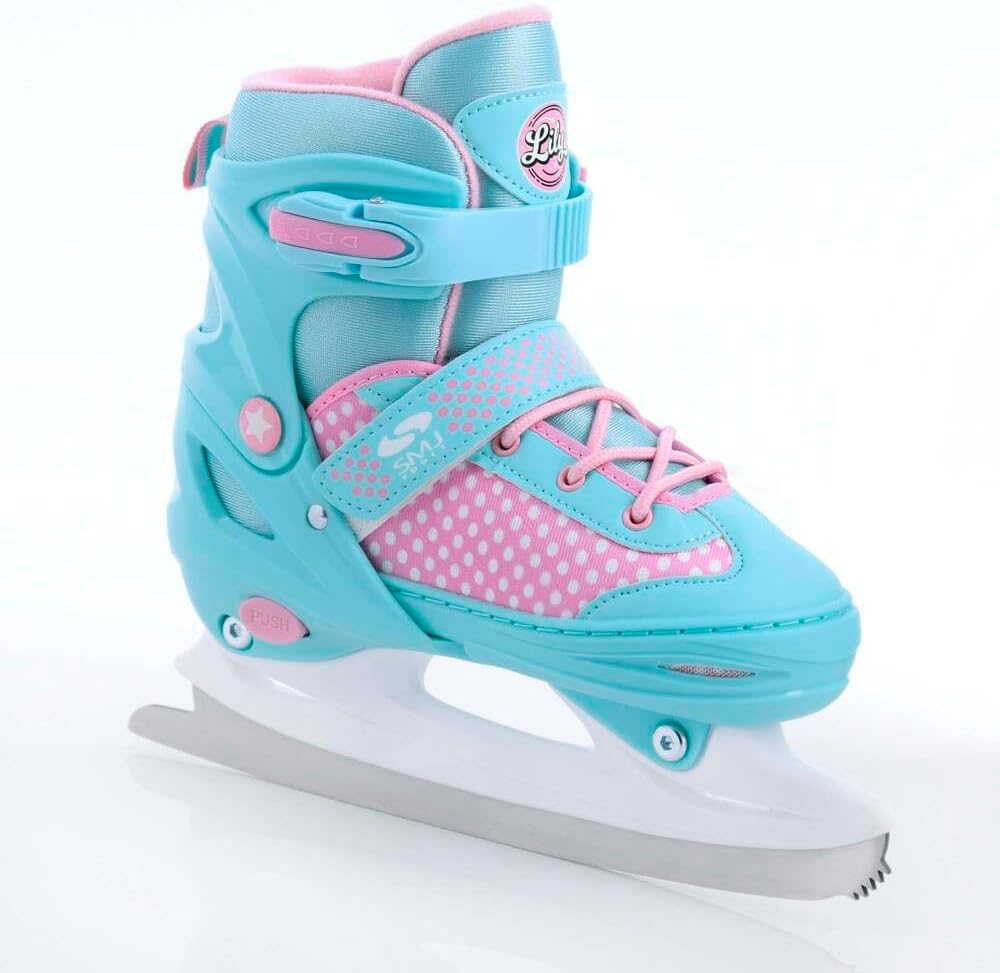 SMJ Lily Kinder Mädchen Set 2in1 Inliner/Schlittschuhe VERSTELLBAR | ABEC-7 Rollschuhe | Inlineskate
