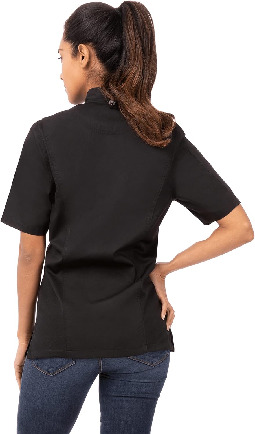 Chef Works Damen Springfield Chef Coat Kochjacke M Schwarz, M Schwarz