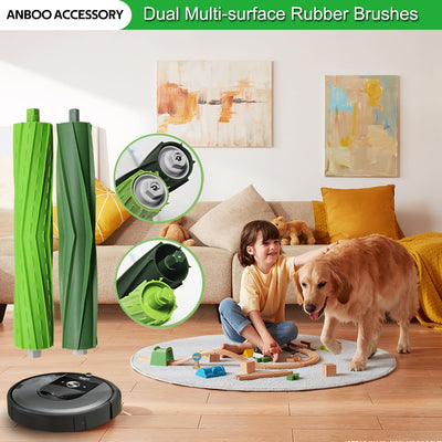 ANBOO 10 Stück Ersatzteile für iRobot Roomba i7 i7+ E5 E6 i6 i6+ i3 i3+ i4 i4+ i8 i8 Plus e5154 i315