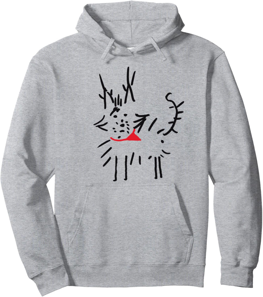 lustiges Terrier Hund Comic Yorkshire Streuner Mischling Pullover Hoodie