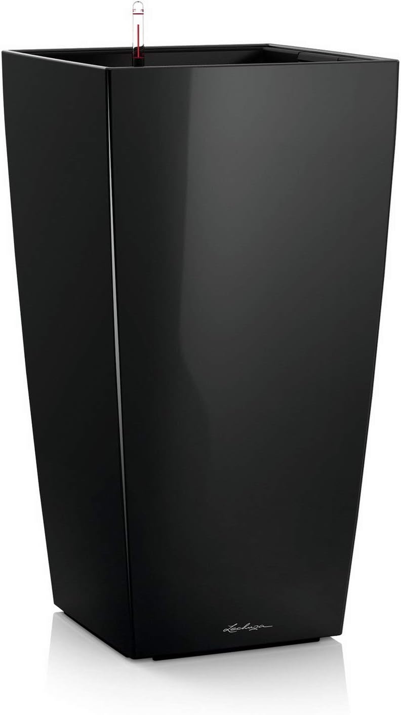 LECHUZA CUBICO Premium 30 schwarz hochglanz 18186 29.5x29.5x56.5 cm Schwarz Hochglanz, 29.5x29.5x56.