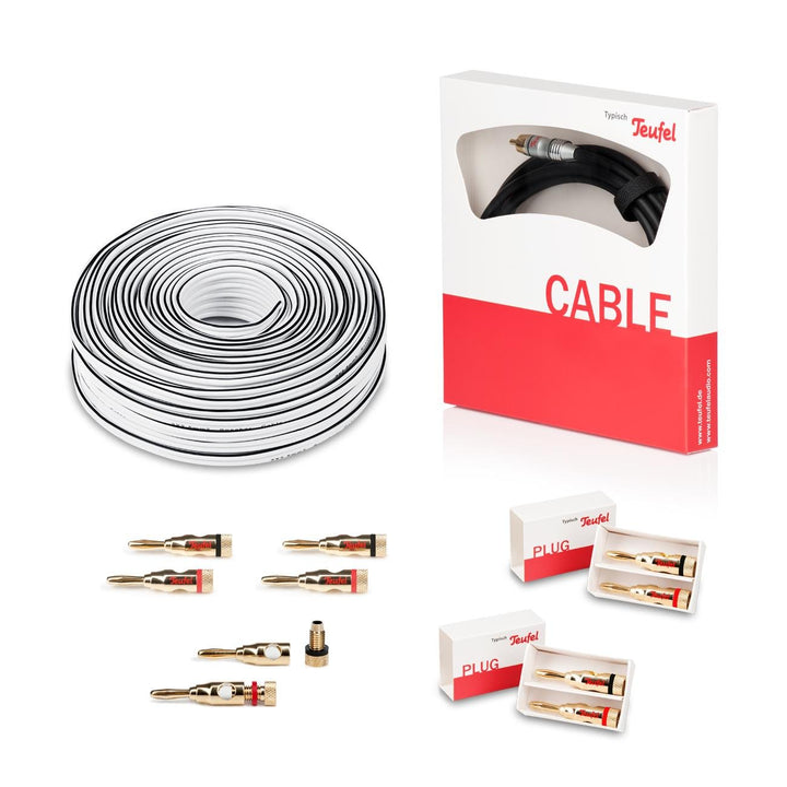 Teufel 5.1 Heimkino Kabel-Set 30m² Advantage C3535S Weiss 5.1 Heimkino Kabel-Set 30m² "Advantage" C3