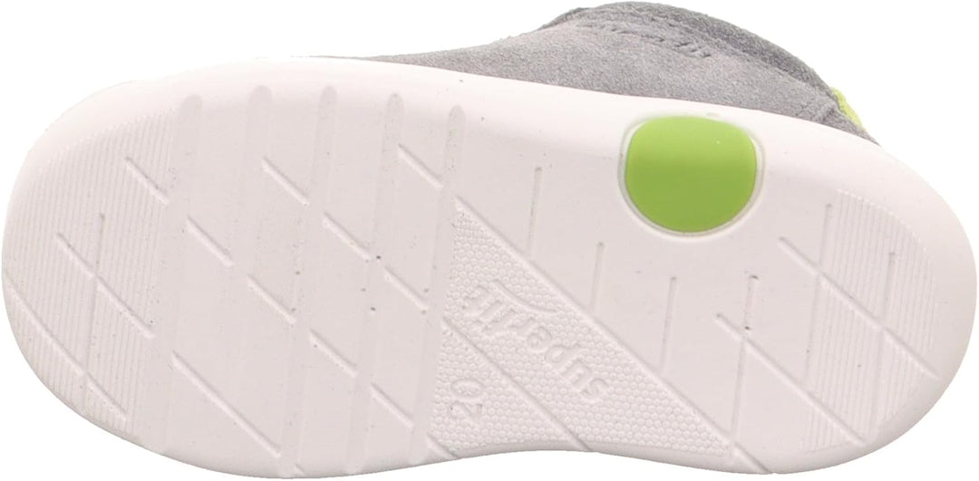 Superfit Jungen Lillo Lauflernschuhe 21 EU Schmal Hellgrau Grün 2500, 21 EU Schmal Hellgrau Grün 250