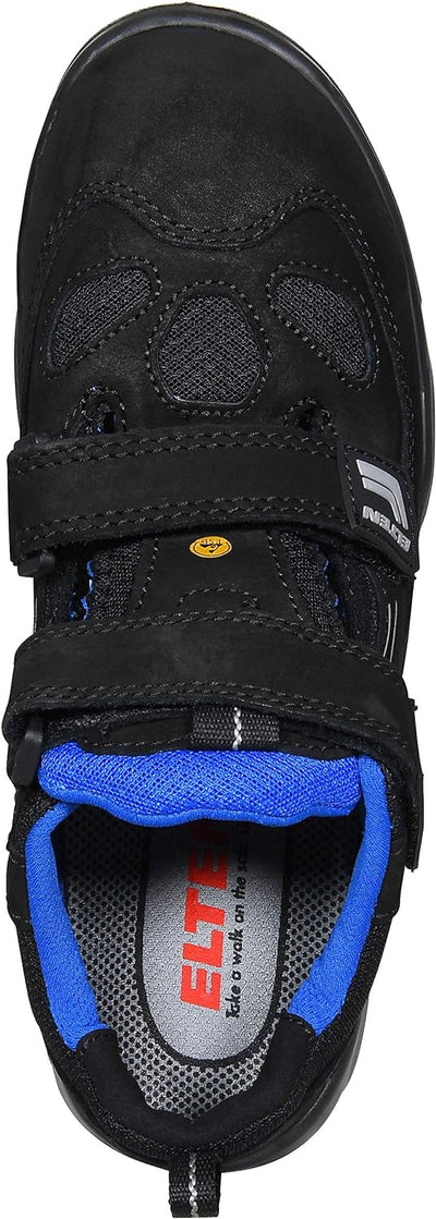 ELTEN Herren Elten Veiligheidsschoenen S1, heren, sportief, licht, zwart/blauw, stalen neu Sicherhei