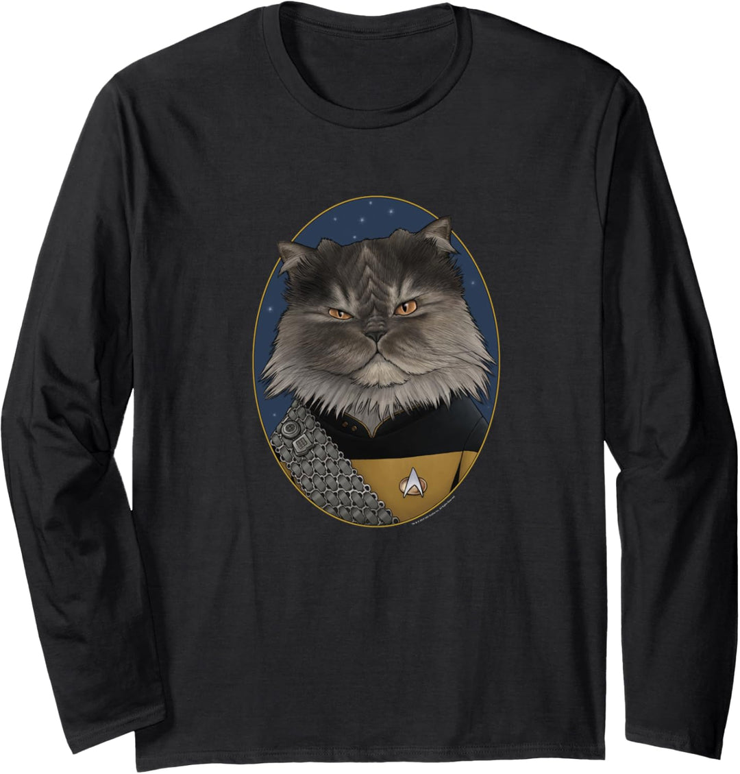 Star Trek Worf Cat Formation Langarmshirt