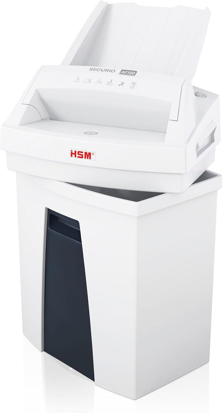 HSM SECURIO AF100 Small Office Autofeed Aktenvernichter, Sicherheitsstufe P4, Partikelschnitt, 100 B