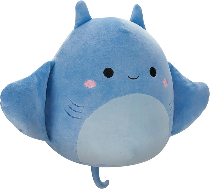 Squishmallows SQCR05429 - Lux der Mantarochen 30 cm, offizielles Jazwares Plüsch, superweiches Kusch