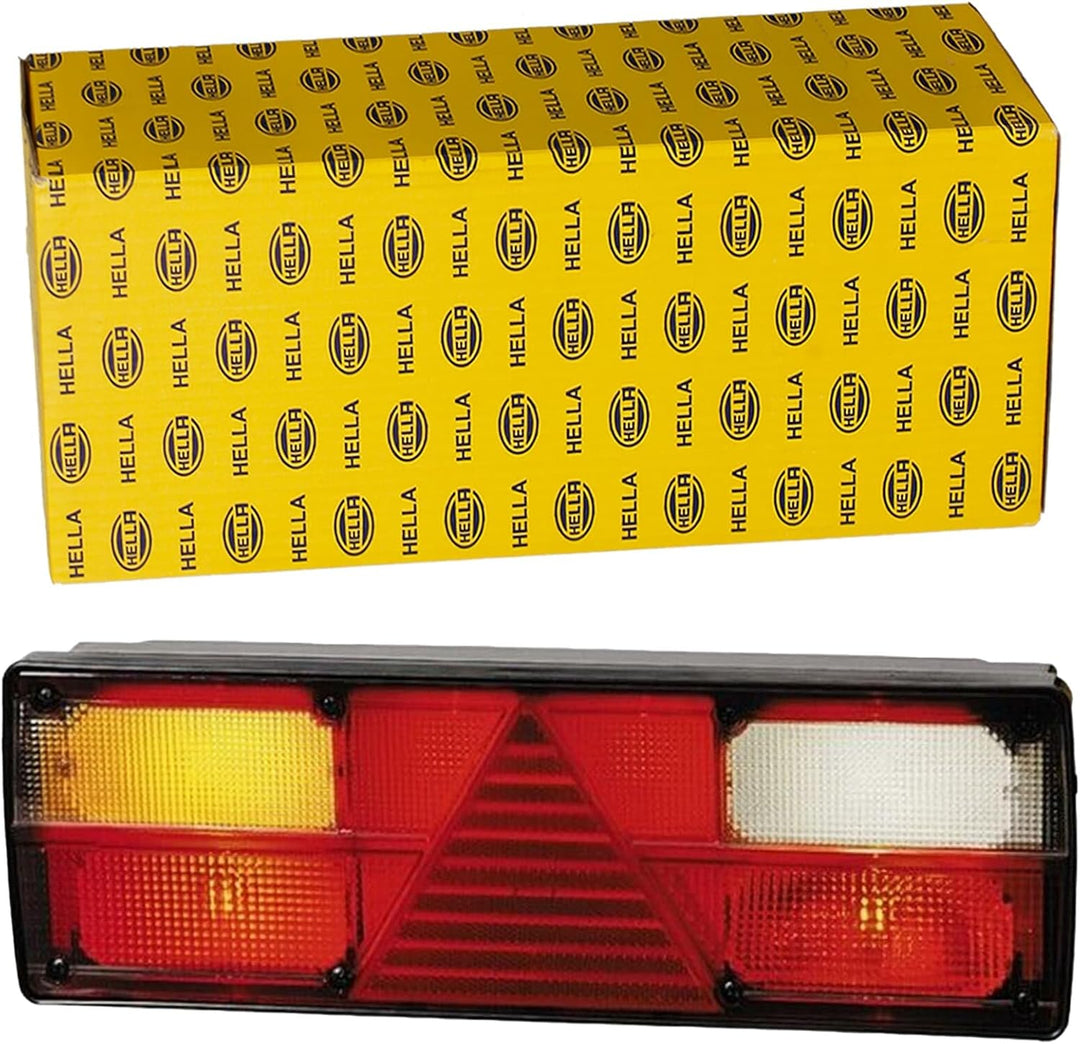 HELLA - Heckleuchte - EasyConn I - Glühlampe - 24V - Anbau/geschraubt - Lichtscheibenfarbe: mehrfarb