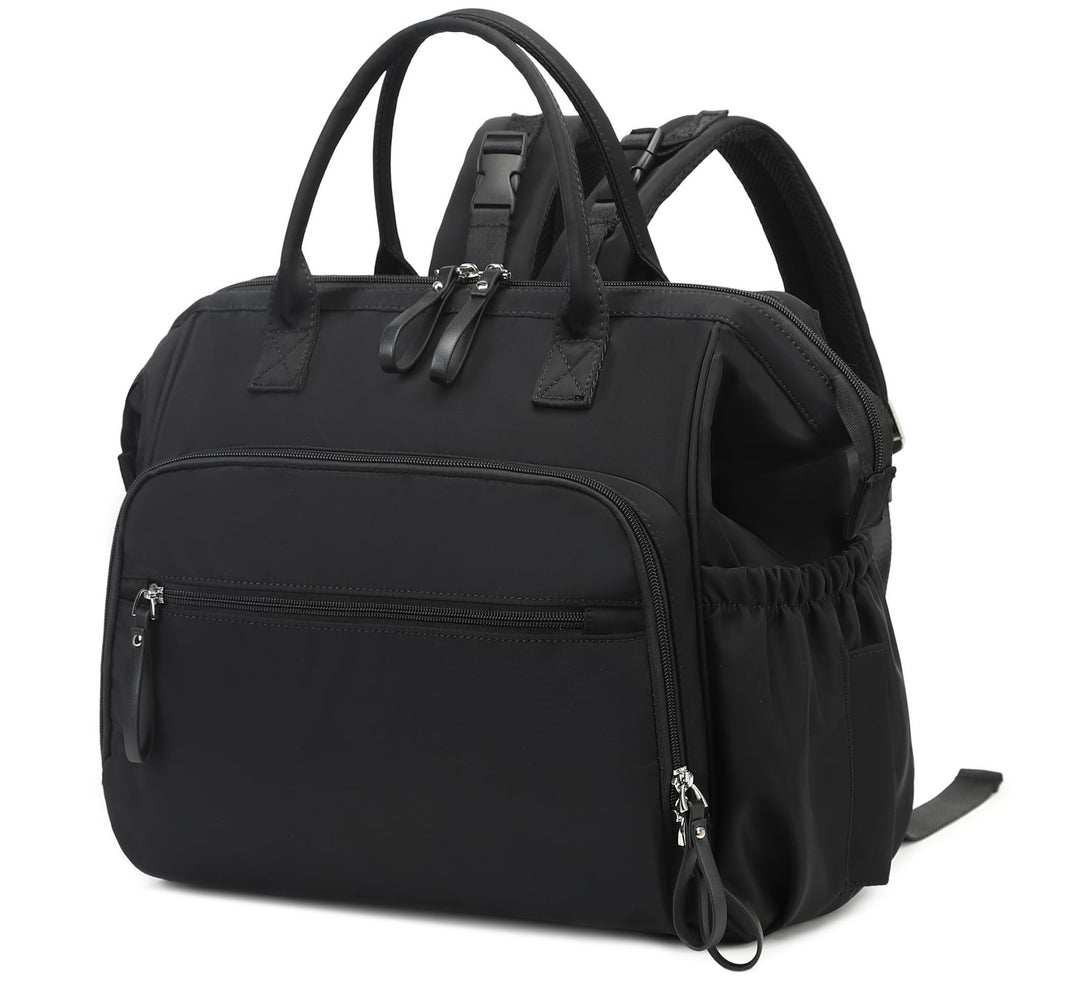 Wickeltasche mit grossem Fassungsvermögen, wasserabweisendes Nylon, 3-Wege-Reiserucksack und Schulte