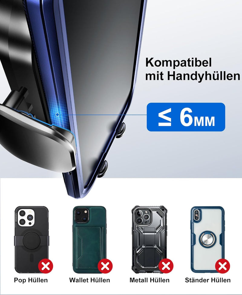 Beeasy 15W Handyhalterung Auto Mit Ladefunktion - Wireless Charger Auto Automatischer Qi Induktive L