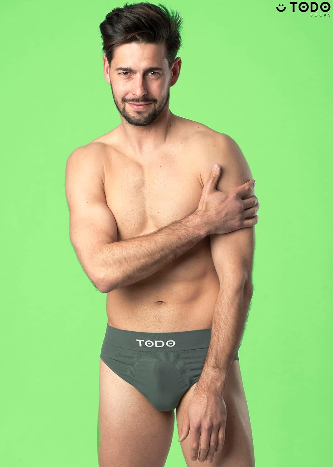 TODO Elastisch Sport Herren Slip (3er Pack) Atmungsaktiv Sportunterwäsche, Unterhosen Männer Slip oh