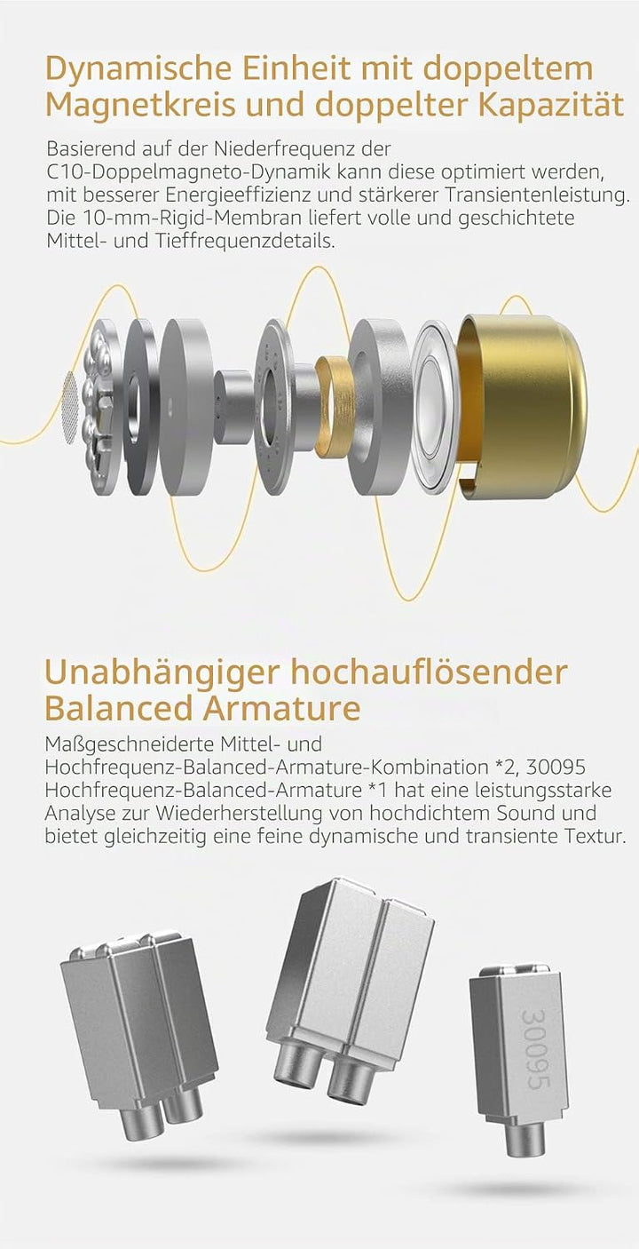 CCA C12 5BA 1DD Stereo Bass Kopfhörer In Ear Kopfhörer mit Kabel Noise Cancelling Sport Earbuds Head