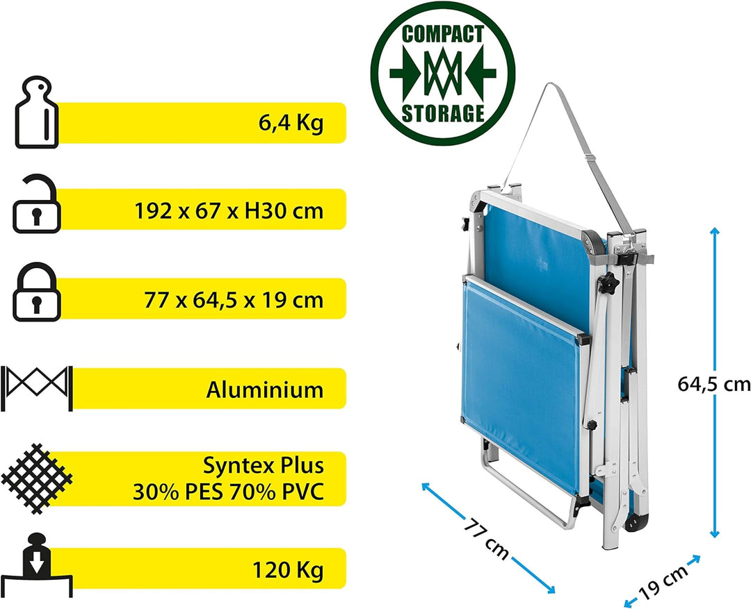 BRUNNER Kinderbett Sonnenschutz Marbella azzrro Azur, Azur