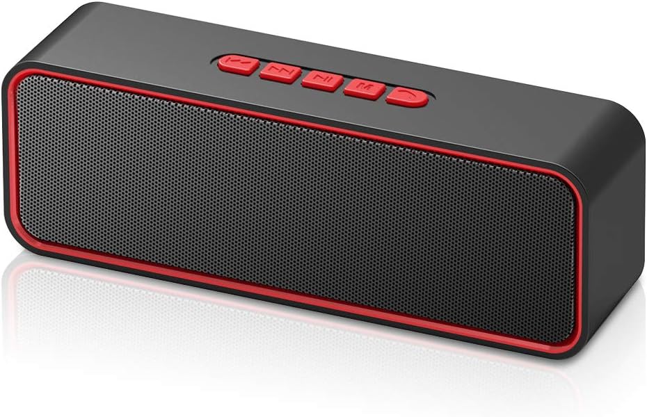 SONKIR Wireless Bluetooth Lautsprecher, Tragbarer Bluetooth 5.0 Lautsprecher mit Dual-Treiber Bass,