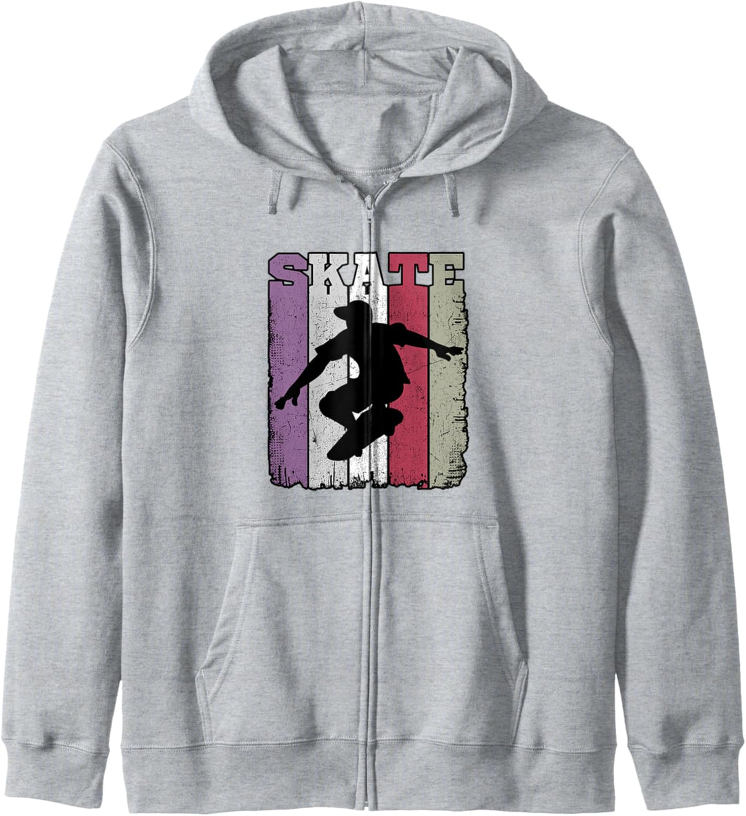Skate Retro Vintage Skateboarding Skater Girl Boy Kapuzenjacke