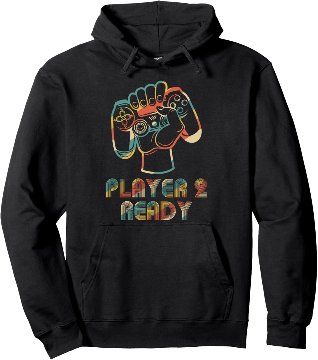 Player 2 Ready in Combo mit Spieler 1, 3, 4 Family Gaming Pullover Hoodie