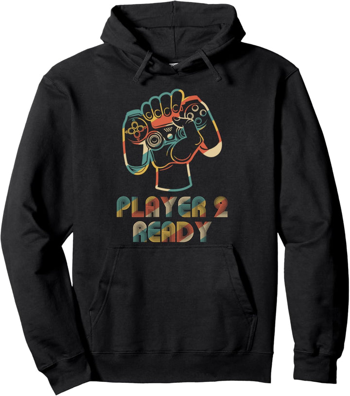 Player 2 Ready in Combo mit Spieler 1, 3, 4 Family Gaming Pullover Hoodie