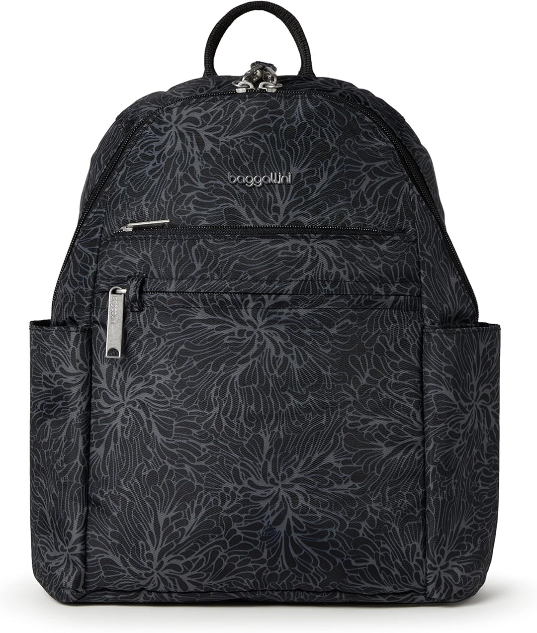 Baggallini Damen Securtex Anti-Diebstahl-Urlaubsrucksack Einheitsgrösse Midnight Blossom, Einheitsgr