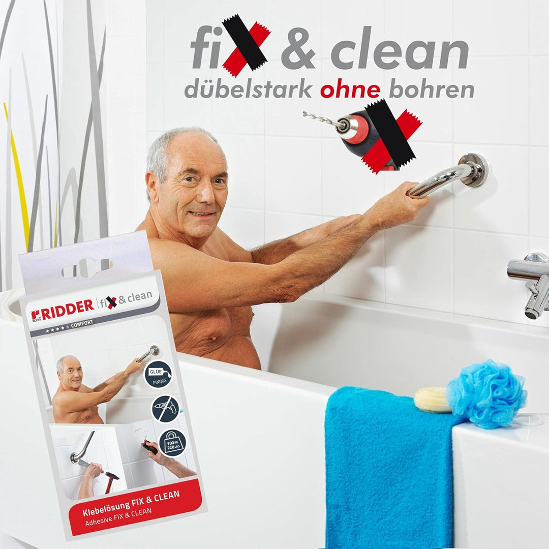 RIDDER Assistent A2000000 Montage-Set, Klebelösung Fix & Clean