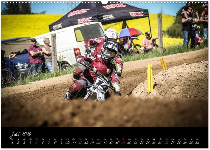 Motocross Racing 2026 (hochwertiger Premium Wandkalender 2026 DIN A2 quer), Kunstdruck in Hochglanz: