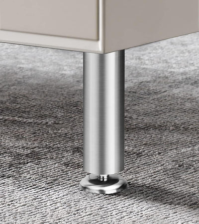 Qrity 4 Stück 300mm Möbelfüsse Edelstahl Schrankfüsse Möbelfüss Verdicken für Sofa, Tisch, Schränke,